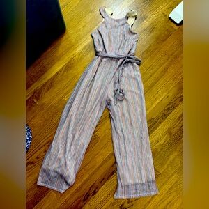 Zunie - (Nordstrom) girls  - -Sparkly Sleeveless Jumpsuit-Perfect for holiday !!
